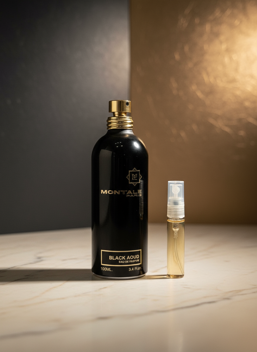 Montale Black Aoud with Sample